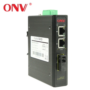 Convertisseur de média en <span class=keywords><strong>fibre</strong></span> optique industriel, kit d'assemblage rapide, ODM Ethernet, 2x10/100M, ports <span class=keywords><strong>RJ45</strong></span>, 1x155M, prise SC - Product Image 1