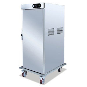 ประตูคู่ไฟฟ้าเชิงพาณิชย์สแตนเลสโรงพยาบาลอาหารอุ่นรถเข็น - Product Image 2