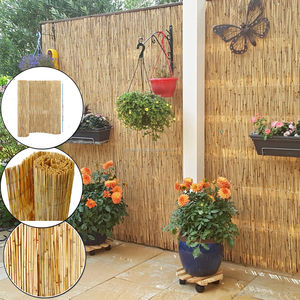 Natural Peeled <strong>Reed</strong> <strong>Screening</strong> Roll Garden Screen Fence Fencing Wooden 4m x 1.5m - Product Image 1