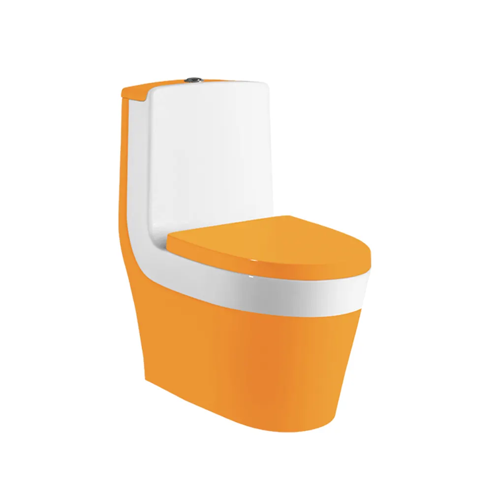 Toilette dissimulée de couleur crème orange HS-8044, siège de toilette commode toilette