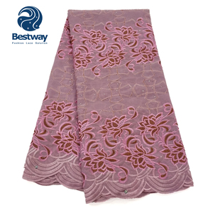 Nuovo Arrivo Bestway: Pizzo <span class=keywords><strong>Africano</strong></span> 100% Cotone Ricamato, Voile Svizzero con Tessuto SL0475 - Product Image 3