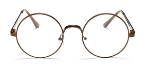 クリアレンズ眼鏡ラウンドサークルメタルファッションレトロOEMカスタムロゴフレーム眼鏡 - Product Image 3