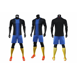 2019-20 special offer Sublimation soccer uniform white OEM blue Football shirt custom made - Product Image 2