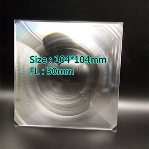 104*104mm 및 초점 거리 50mm 사각형 모양의 프레넬 렌즈 - Product Image 2