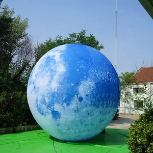 Đẹp Giant Inflatable Moon Ball Balloon Với Ánh Sáng Led Cho Sự Kiện