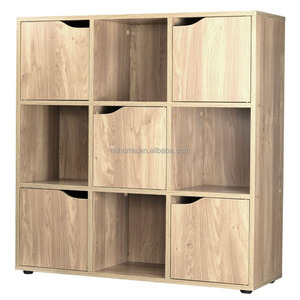 Sonoma Oak 4 6 9 Wooden Cube Storage <strong>Unit</strong> Display Shelves <strong>Cupboard</strong> Doors Bookcase <strong>Shelving</strong> - Product Image 3