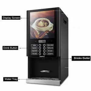 SC-71104 B 7 kinds drinks automatic commercial instant coffee maker with Italy motor