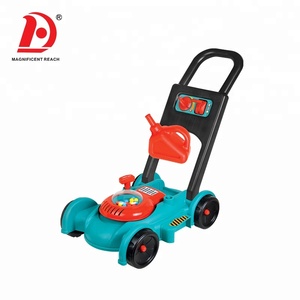HUADA Hot Sale High Quality Preschool <strong>Kids</strong> Outdoor Garden Tool Toys <strong>Lawn</strong> <strong>Mower</strong> with Hat - Product Image 3