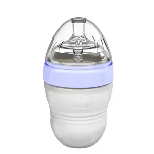 breast feeling Anti-flatulence infant milk silicone baby bottle