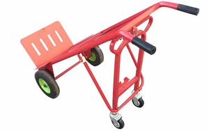 पुश कार्ट टायर दो पहिया गार्डन हैंड कार्ट ट्रॉली मिट्टी की ईंटों और पहिया के परिवहन के लिए एकदम सही - Product Image 5