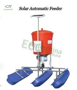 Alimentador solar ecológico para aquacultura, lagoa, tanques de camarão, peixes automáticos, alimentador de fazenda