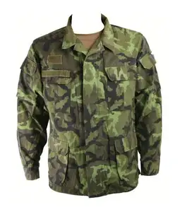 Jaqueta camuflada checa inverno, exército verde m95