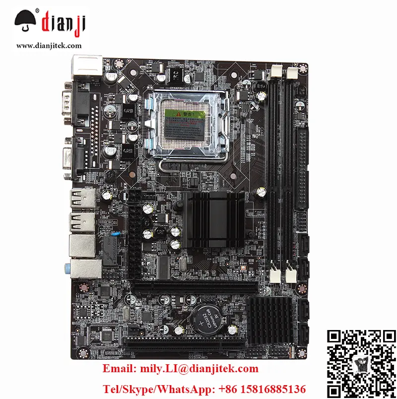 Intel g41 chipset ddr3 lga 771 775 processador placa-mãe