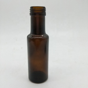 En stock 120ml Mini bouteille ronde d'huile d'olive brun foncé - Product Image 3