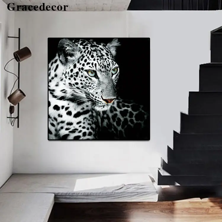 Wild Animal Leopard Oil Paintings With Best Price In China