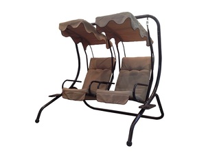 Alta calidad <span class=keywords><strong>colgante</strong></span> <span class=keywords><strong>silla</strong></span> jardín patio <span class=keywords><strong>doble</strong></span> al aire libre <span class=keywords><strong>silla</strong></span> de oscilación - Product Image 3