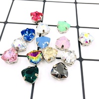 K9 Verre Fat Triangle Forme Cristal Coudre sur Strass pour Robe de Mariée