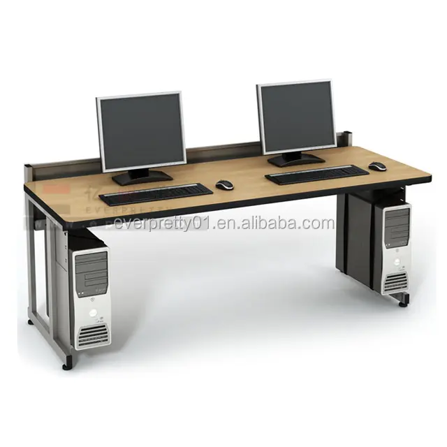 Office Furniture Wooden Smart School Computer Desk Furniture for Two Students