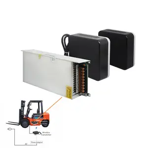 Hight Qualität qi drahtlose ladegerät sender 12 v 24 v 36 v automatische batterie ladegerät für drahtlose agv magnetische induktion ladegerät