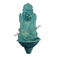 Fontaine murale en fonte de fer avec tête de lion, cascade, fournitures de jardin, extérieur