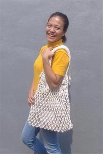 Handmade Macramé Planta Cabides Malha algodão Corda Frutas Titular Macramé Tote - Product Image 4