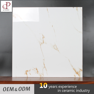 Azulejos de cerámica De Bajo Precio Mármol Blanco Brillante Esmaltado Baldosas Vitrificadas Kerala Diseño - Product Image 1