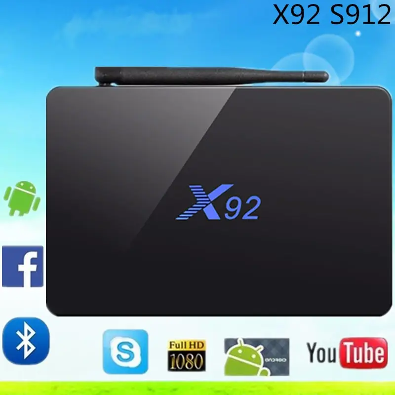 Фабрика Octa Core 4 К TV Box Android 6,0 Marshmallow S912 Двойной Wi-Fi AD-плеер 17,0 H 96 Pro LED телеприставке X92