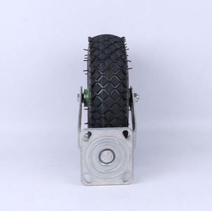 2PCS 10 "Air Tire Pneumatic Swivel Caster Rigid Wheels Cart für Industrie - Product Image 5
