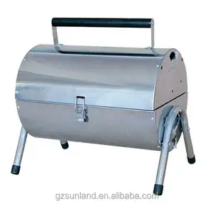 Area Memasak Besar Ukuran Kecil, Panggangan Bbq Arang Stainless Steel