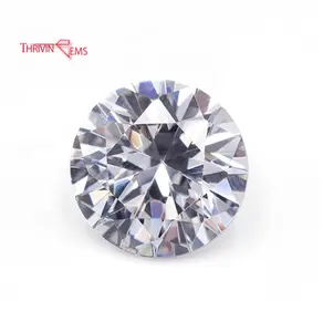 Synthetic White Round CZ Stone 1ミリメートルSmall Size Loose Color Cubic Zirconia