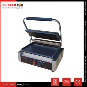 CHINZAO Hecho En China Alibaba Equipos Merienda Todo Suave Eléctrica Plancha Panini Parrilla Hamburguesa