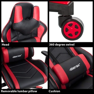 Fauteuils de bureau ergonomiques, fauteuil de jeu vidéo personnalisé Recaro, siège de course, chaise de bureau inclinable réglable pour ordinateur - Product Image 6