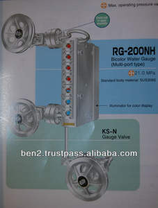 Jauge de niveau d'eau en deux couleurs, vannes pour bouillettes, type à haute pression - Product Image 2