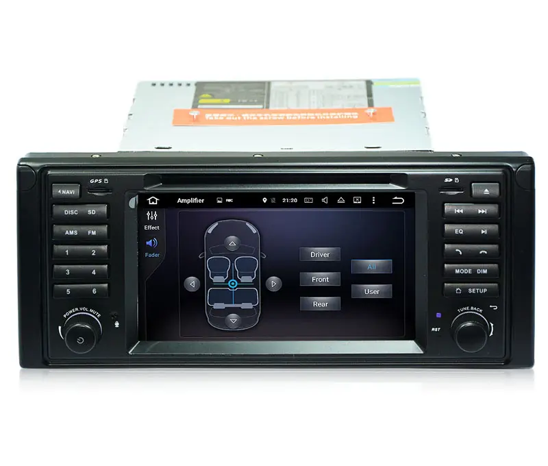 Auto 7 ''Android 10.0 Quad-Core-Radio Mit DVD-Player untuk BMW E39 X5 E53 2 + 32 RAM