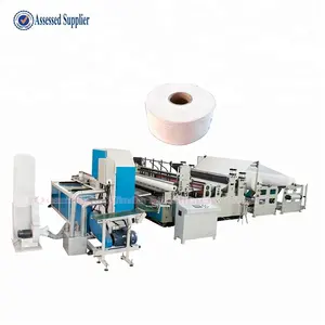 Small bobbin slitting toilet paper roll production line