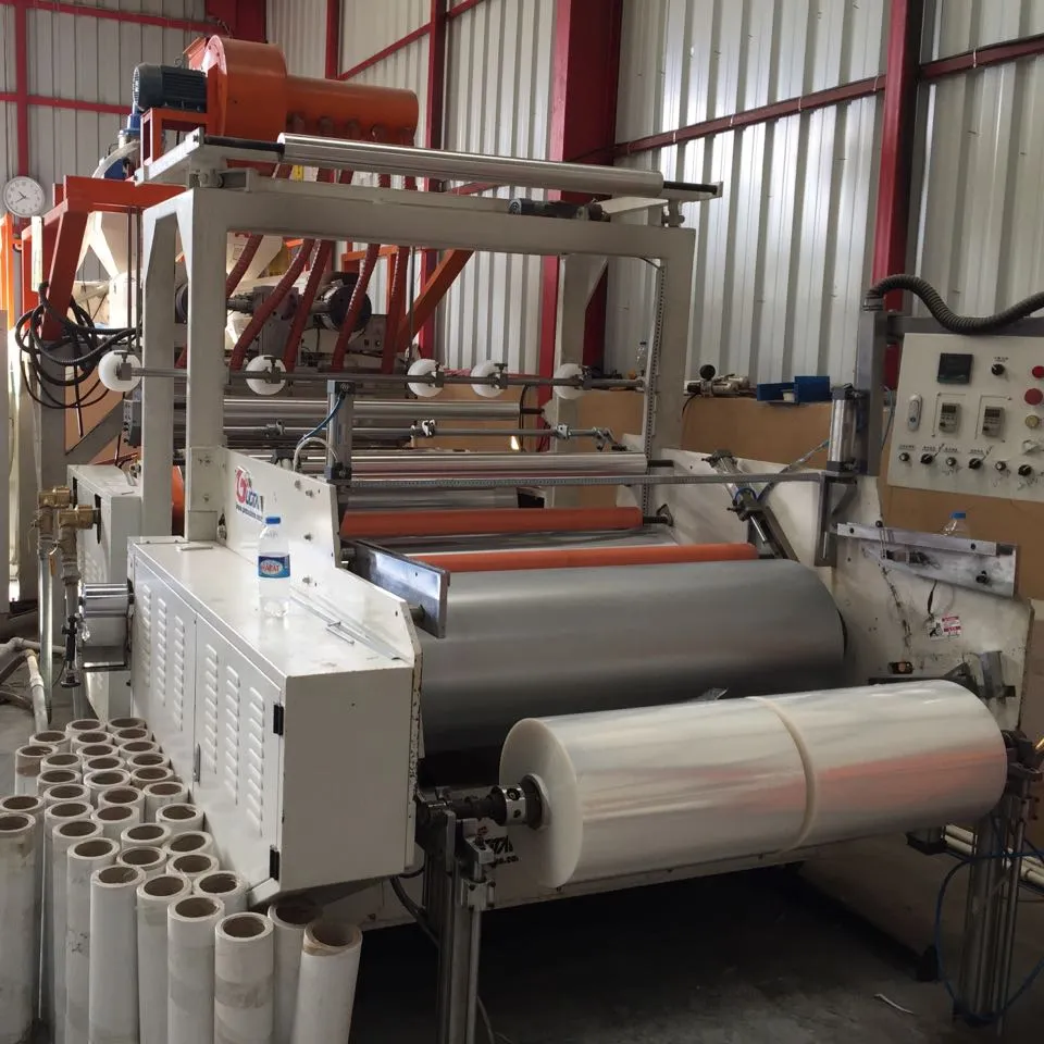 1000mm 2 layers pe stretch film making machine price/ stretch wrap film extruder