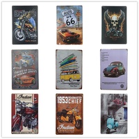 Letrero de Metal personalizado para estacionamiento de coche, cartel Vintage, placa Retro, logotipo de marca de gasolina, placa de Metal, señal Retro de estaño para habitación de casa