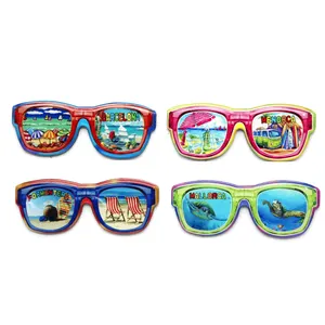 Custom souvenir glasses shaped epoxy magnetic_sticks
