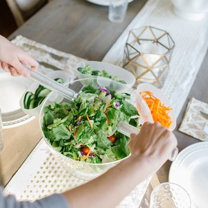 Nuovo Stile Che Serve Freddo Ciotola di Insalata Chiaro Ciotola di Insalata Sul Ghiaccio