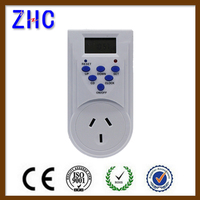 Interruptor Temporizador Digital Programable de 24 Horas TGE-6A, Enchufable, 220V