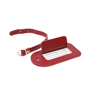 Travelsky Personnalisé en gros couleur unie en vrac <span class=keywords><strong>avion</strong></span> étiquette de bagage en cuir D'UNITÉ CENTRALE - Product Image 4