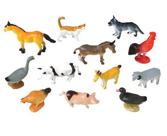 Farm Animals Toys Other Toy Custom Vinyl Small Animals Plastic Non-phthalate/eco-friendly Plastic OEM/ODM CN;GUA