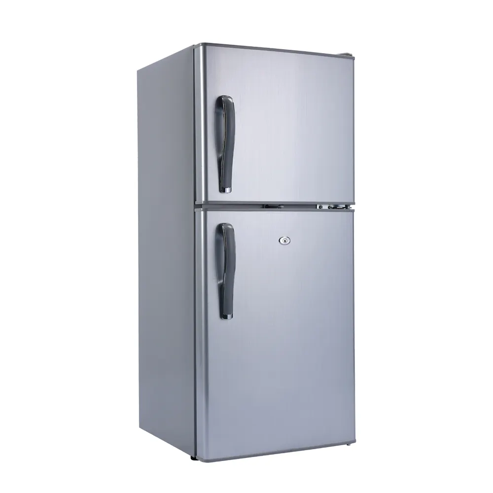 수동 제상 118L 더블 문 상단 냉동고 태양 냉장고