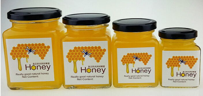Wholesale 500Ml screw top lid glass honey jar glass jam jar with good seal