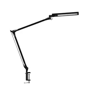 Einstellbare LED schaukel arm schreibtisch lampe mit zeit-off und dimmbare funktion mit 4 beleuchtung farbe modus aufgabe lampe