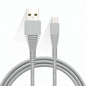 <span class=keywords><strong>Amazon</strong></span> Venta caliente 4ft 1,2 m malla larga cable trenzado, 2.4A carga rápida micro usb cable de datos <span class=keywords><strong>para</strong></span> android - Product Image 4
