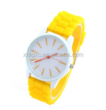 Reloj de pulsera de silicona para mujer, de marca
