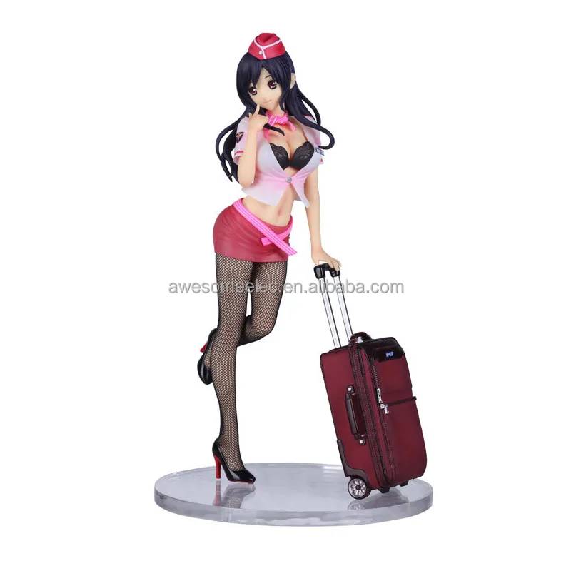 3D Japan cartoon sexy girl flight attendant Yoko toys sex erwachsene action figure
