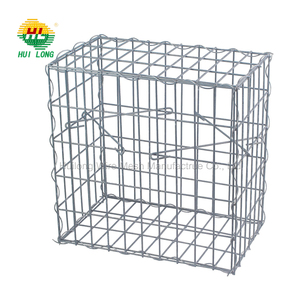 <span class=keywords><strong>Homgeek</strong></span> Mur en Gabion avec Couvercles en Acier Galvanisé Construction Solide Argenté (pierres non incluses) 50 x 20 x 100cm - Product Image 1