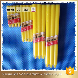 Fábrica de China, venta al por mayor, vela cónica de cera de colores brillantes - Product Image 5